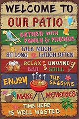 Welcome patio metal for sale  Delivered anywhere in UK