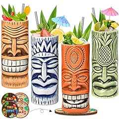 Tiki mugs set for sale  Delivered anywhere in USA 