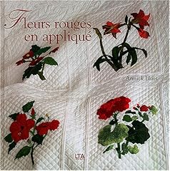 Fleurs rouges appliqué d'occasion  Livré partout en Belgiqu