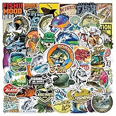 50pcs fishing stickers for sale  Delivered anywhere in UK