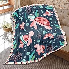 Tortoise throw blanket for sale  Delivered anywhere in USA 