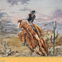 Western cowboy fabric for sale  Delivered anywhere in USA 