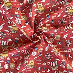Polycotton fabric treasure for sale  Delivered anywhere in UK