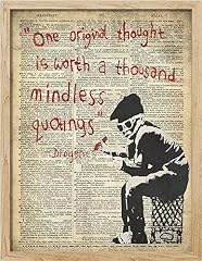 Signwin framed banksy for sale  Delivered anywhere in USA 