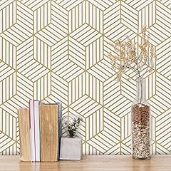 Gold white geometric for sale  Delivered anywhere in USA 