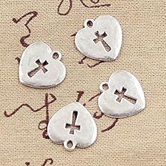 Used, LLBBSS 20Pcs Charms Heart Cross Cut 17X16Mm Antique for sale  Delivered anywhere in Canada