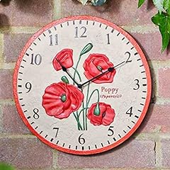 Poppy wall clock for sale  Delivered anywhere in UK