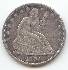 1861 seated liberty for sale  Delivered anywhere in USA 