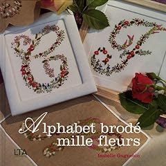 Alphabet brodé fleurs d'occasion  Livré partout en France