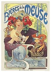 Affiche vintage mucha d'occasion  Livré partout en France