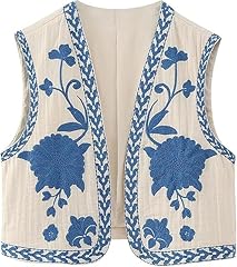 Chjfdc gilet brodé d'occasion  Livré partout en France
