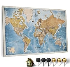 Hochwertige canvas weltkarte gebraucht kaufen  Wird an jeden Ort in Deutschland