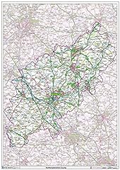 Northamptonshire county map for sale  Delivered anywhere in UK