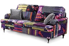 Multicolour patchwork fabric for sale  Delivered anywhere in UK