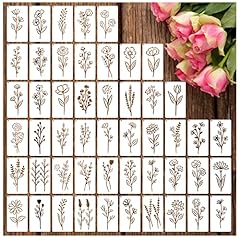Botanical flower stencils for sale  Delivered anywhere in USA 