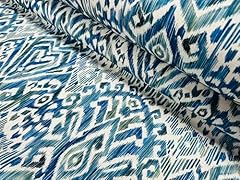 Blue green ikat for sale  Delivered anywhere in UK