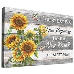 Sunflower canvas wall for sale  Delivered anywhere in USA 