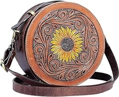 Leather sunflower purse for sale  Delivered anywhere in USA 