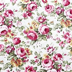 Cotton fabric pink for sale  Delivered anywhere in UK