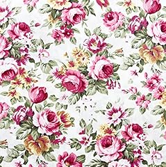 Cotton fabric pink for sale  Delivered anywhere in UK