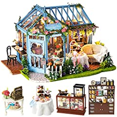 CUTEBEE Dollhouse Miniature with Furniture, DIY Wooden for sale  Delivered anywhere in UK