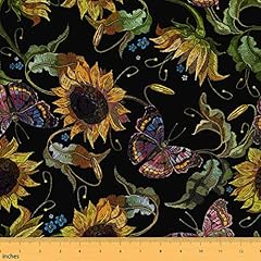 Jejeloiu sunflower fabric for sale  Delivered anywhere in USA 