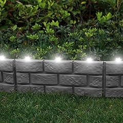 Parkland Pack of 4 Grey Instant Brick Effect Border for sale  Delivered anywhere in UK