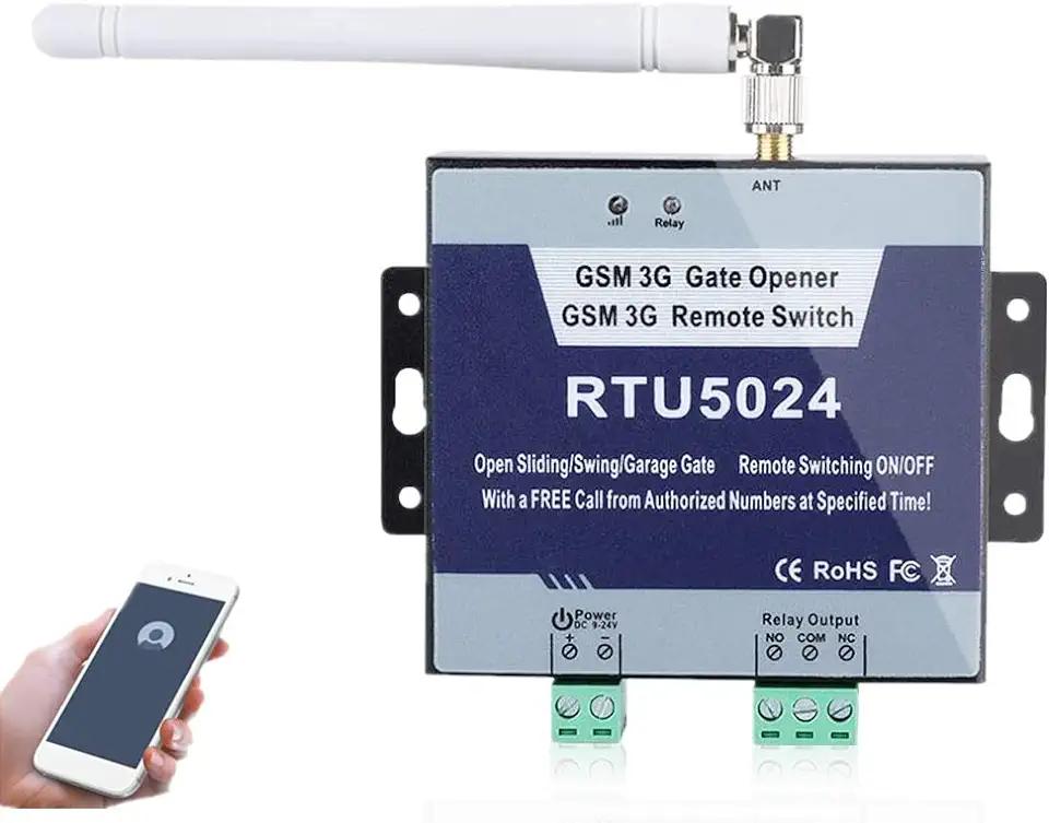 Gebruikt, Schakelaar voor openen van GSM-poort Schakelaar voor toegang op afstand, gsm-afstandsbediening Deuropener Deuropener Afstandsbediening Aan/uit-schakelaar op afstand Gratis sms-opdracht tweedehands  