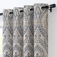 Vangao damask curtains for sale  Delivered anywhere in UK