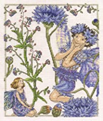 DMC Cross Stitch Kit - Flower Fairies - The Forget-Me-Not, used for sale  Delivered anywhere in UK