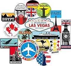 Luggage stickers 17pcs for sale  Delivered anywhere in UK