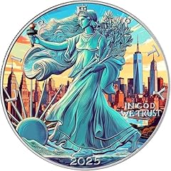 Statue liberty moneta usato  Spedito ovunque in Italia 