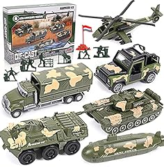 vamei 6pcs Military Toy Set Die-cast Metal Vehicles for sale  Delivered anywhere in UK