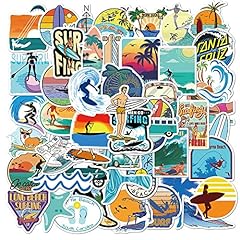 50pcs stickers surf d'occasion  Livré partout en France