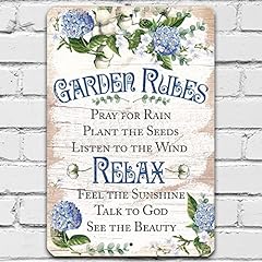Garden rules metal for sale  Delivered anywhere in USA 