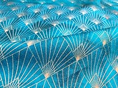Lushfabric turquoise gold for sale  Delivered anywhere in UK