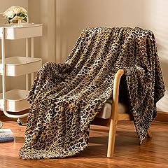 Excervent leopard flannel for sale  Delivered anywhere in USA 