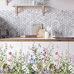 Colorful flowers wall for sale  Delivered anywhere in UK