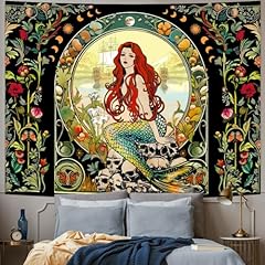 Vintage mermaid tapestry for sale  Delivered anywhere in USA 