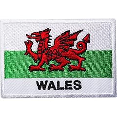 Wales flag embroidered for sale  Delivered anywhere in UK