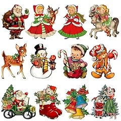 24pcs christmas wooden for sale  Delivered anywhere in USA 