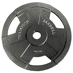 Used, Champion Barbell Olympic Grip Plate (100-Pound) for sale  Delivered anywhere in USA 