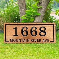 Custom wood address for sale  Delivered anywhere in USA 