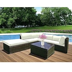 Panana Rattan Furniture Set 5 Seater Lounge Sofa Set for sale  Delivered anywhere in UK