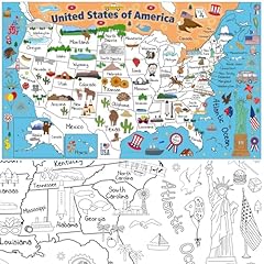 Malpapier usa landkarte gebraucht kaufen  Wird an jeden Ort in Deutschland