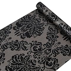 Black damask wallpaper for sale  Delivered anywhere in USA 