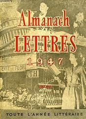 Almanach lettres 1947 d'occasion  Livré partout en France