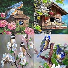 4 Pack Full Drill Diamond Painting ,Bird Couple Crystal for sale  Delivered anywhere in Canada