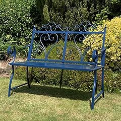 Blue garden bench for sale  Delivered anywhere in UK