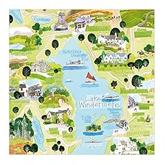 Lake windermere map for sale  Delivered anywhere in UK